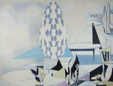 Ramón Roig  Un lunes Glacial, 2010/2012  Óleo sobre lienzo  88,5 x 116 cm  Colección Mariano Poyatos y Filomena Lorenzo. Galería Espai Nivi