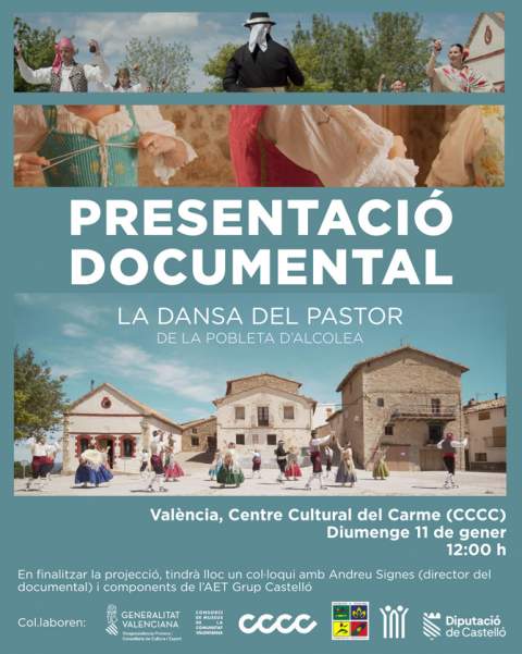 El documental La Dansa del Pastor de la Pobleta d’Alcolea es projecta al CCCC de València