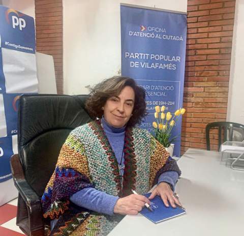 Marisa Torlà, portavoz del PP en Vilafamés