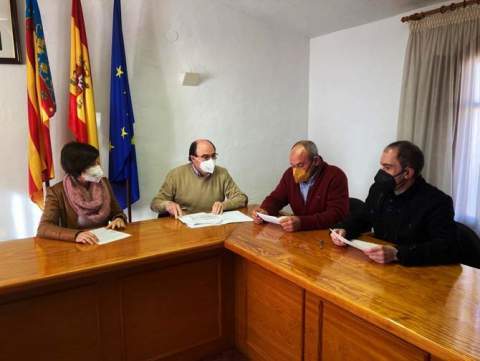 El equipo de Gobierno analizando los Presupuestos para 2022.