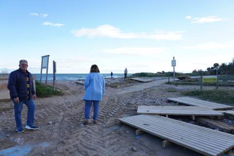 El PP de Cabanes lamenta que el PSOE rechace incluir a Torre de la Sal en las ayudas por los daños de la borrasca Harry