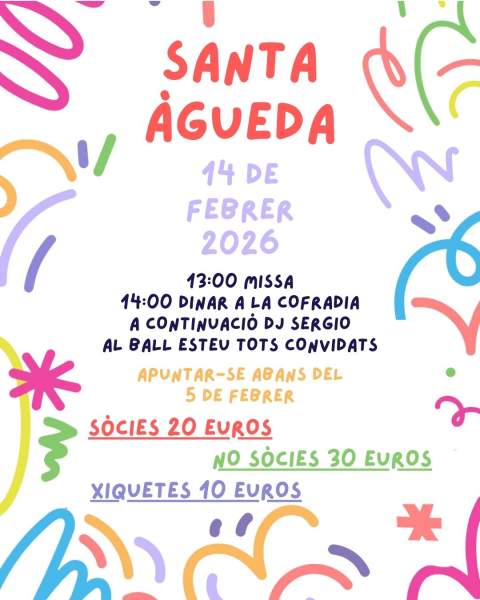 Castellfort celebrará el 14 de febrero la festividad de Santa Águeda