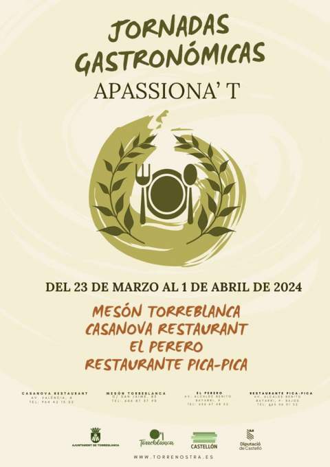 Jornadas Gastronómicas ‘Apasiona’t’