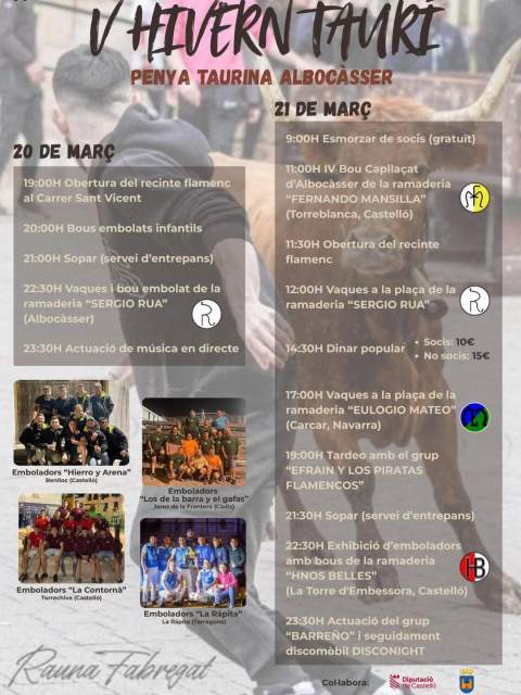 Albocàsser celebra el V aniversario del Hivern Taurí con un completo fin de semana de actos