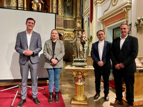 La Diputación de Castellón restaura la imagen de San Antonio de Padua y realza el patrimonio cultural de Altura