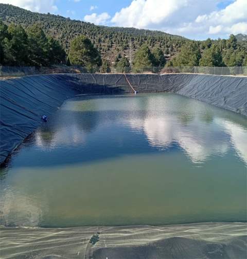 Benassal recupera la balsa del Pou Nou tras su reparación con fondos de la DANA