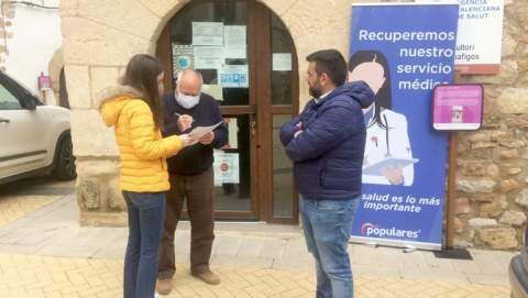 Sara Escrig y el diputado provincial del PPCS David Vicente