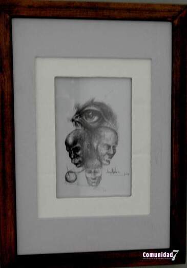 &ldquo;Rostros fugaces de cualquiera &ldquo;T&eacute;cnica Tinta sobre papel