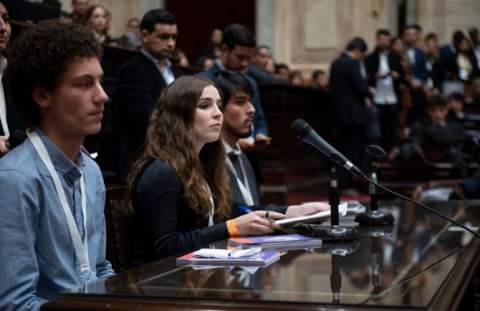 Foto de las redes sociales del Congreso de la Nación Argentina