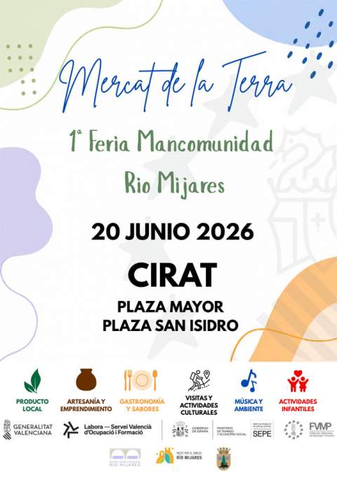 Cirat celebrará el Mercat de la Terra con una gran feria comarcal dedicada al producto local y la tradición