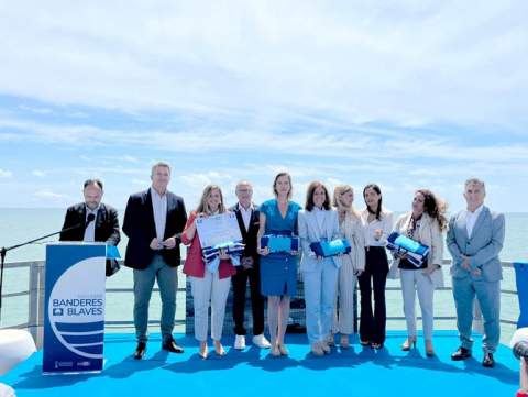 Oropesa del Mar revalida en 2026 sus cinco Banderas Azules y refuerza su liderazgo turístico en el litoral mediterráneo