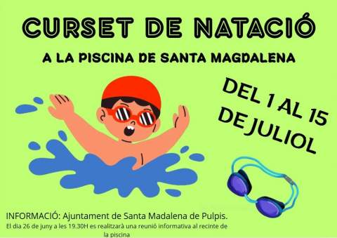 El Ayuntamiento de Santa Magdalena oferta nuevos cursos de natación en la piscina municipal