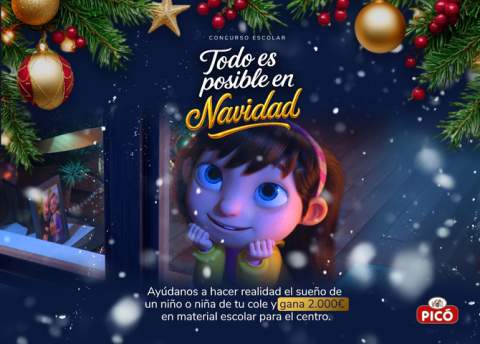 Escolares de toda España podrán participar en el certamen ‘Todo es posible en Navidad’ de Turrones Picó