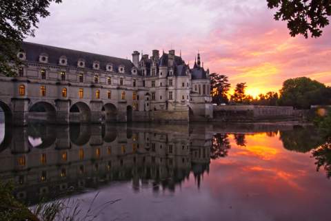 Atardecer en Chenonceau