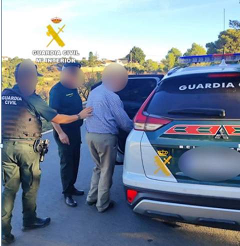 La Guardia Civil localiza en buen estado a un hombre de 73 años desaparecido en Benlloch
