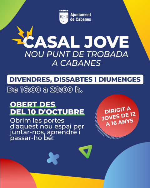 Cabanes estrena  el nuevo Casal Jove, un espacio pensado por y para los jóvenes del municipio