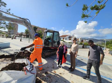 El Ayuntamiento de Oropesa del Mar inicia obras de mejora en el Paseo de la Playa Morro de Gos con una inversión de 47.699 euros
