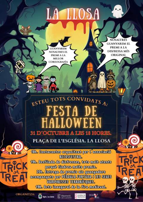 La Llosa celebra Halloween con una tarde repleta de actividades y diversión para todas las edades