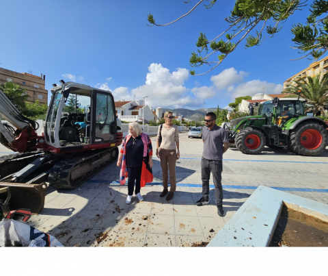 El Ayuntamiento de Oropesa del Mar inicia obras de mejora en el Paseo de la Playa Morro de Gos con una inversión de 47.699 euros