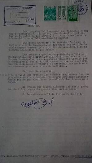 Resolución de la instancia solicitando el permiso de apertura.