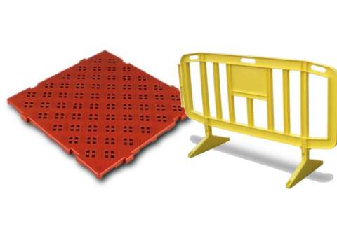 Estos son los lugares en los que suelen colocarse o instalarse las vallas peatonales y las losetas de plástico