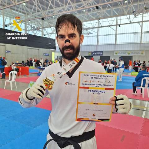 El Cabo 1º de la Guardia Civil Carlos Jesús González de Gracia se proclama campeón de España de Taekwondo en La Nucía